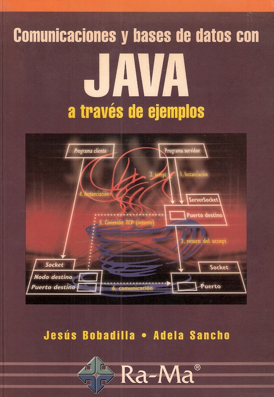 Portada de COMUNICACIONES Y BASES DE DATOS CON JAVA A TRAVÉS DE EJEMPLOS